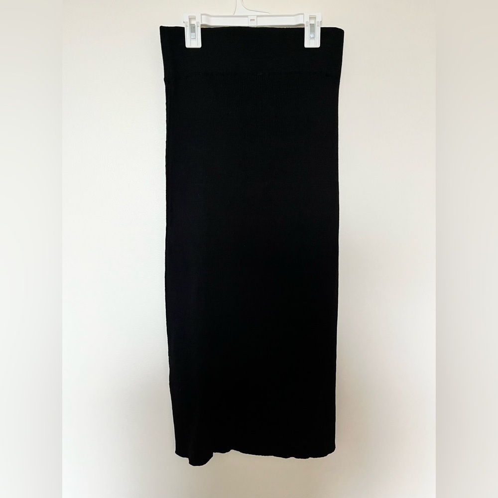 Free People Golden Hour Midi Skirt Black - Picture 3 of 12